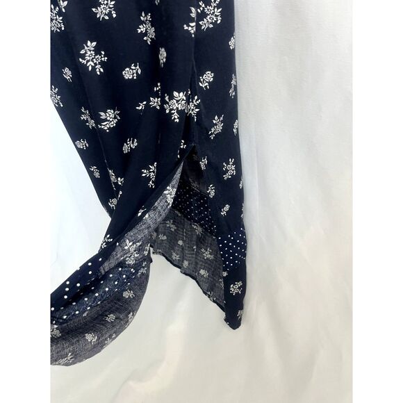 Vintage Jamie Brooke Maxi Floral Shift Dress sz 14 Scoop Neck Retro Prairie 90s - Picture 3 of 10